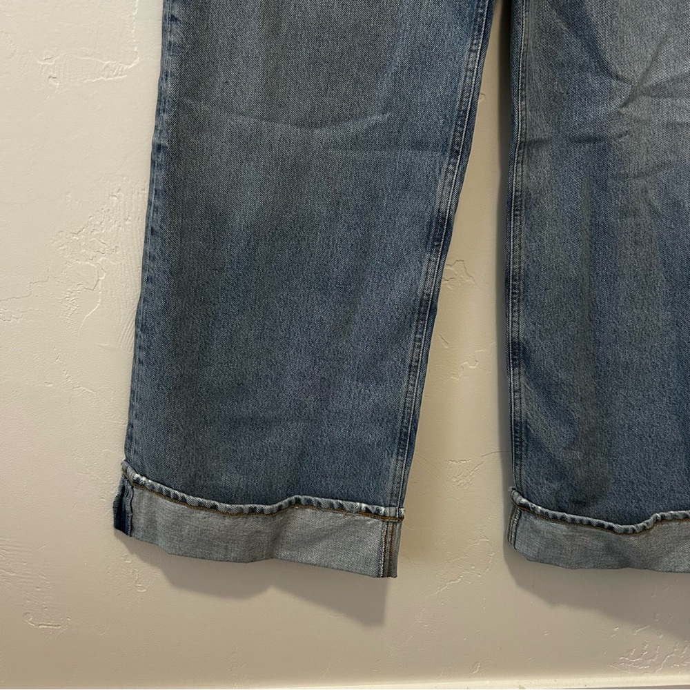 NEW Agolde Dame High Rise Wide Leg Jean Showdown Size 25 - Picture 5 of 11